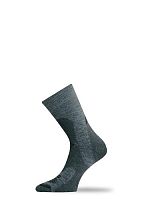 Носки Lasting TRP 889, wool+polyamide, серый с темными вставками